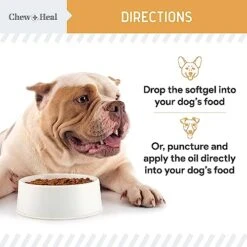 Omega 3 Fish Oil For Dogs - 180 Softgel Capsules For Healthy Skin And Coat - 1000 Mg Dog Fish Oil Pills For Shedding, Dry Itching Skin, And Hot Spots -Zoo Shop 51nTp3cqzJL