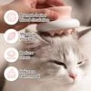 McLovin’s Multifunctional Pet Hair Brush | Soothing Cat Massager Brush | Gentle Dog Grooming Comb | Pet Shampoo Brush With Sharp Soft Silicone Bristles | Easy Mat Remover For Short/Long Hair (Pink) -Zoo Shop 51nXxpwapLL