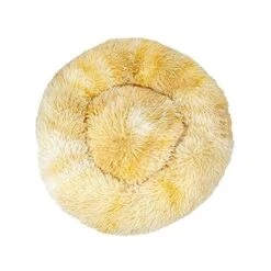 YangYan New Style Super Soft Dog Bed Round Washable Long Plush Dog Kennel Cat House Velvet Mats Sofa For Chihuahua Dog Basket Pet Bed (Color : Q, Size : XXL 80cm)