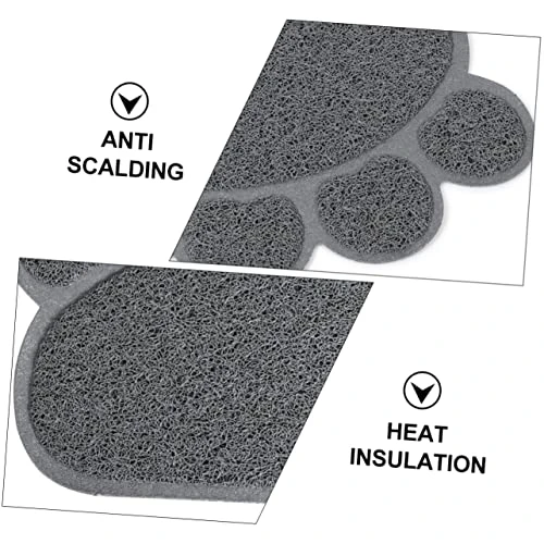 Hohopeti 2pcs Cat Mat Cat Litter Mat Dog Training Pads Puppy Washing Mat Anti-Skid Dog Pad Cat Drinking Bowl Pad PVC Food Mat Small Animals PVC Grey Water Proof Pet Feeding Mat Cat Food Pad 4 Hohopeti 2pcs Cat Mat Cat Litter Mat Dog Training Pads Puppy Washing Mat Anti-Skid Dog Pad Cat Drinking Bowl Pad PVC Food Mat Small Animals PVC Grey Water Proof Pet Feeding Mat Cat Food Pad - Image 2