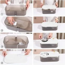 Suertree Cat Water Fountain Food Bowl Stainless Steel, 101oz/3L Automatic Pet Water Fountain, Dog Water Dispenser With Smart Pump 2 Filters For Cats, Dogs, Multiple Pets -Zoo Shop 51nfm39uvAL