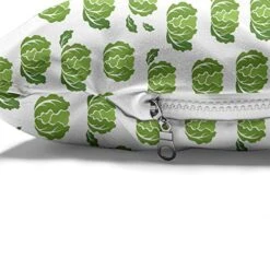 Ambesonne Farming Pet Bed, Cabbage Lettuce Garden Fresh Salad Organic Healthy Eating Food Vegan Graphic, Chew Resistant Pad For Dogs And Cats Cushion With Removable Cover, 24" X 39", Fern Green White -Zoo Shop 51nnjbQgN8L
