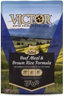 Victor Super Premium Dog Food – Select - Beef Meal & Brown Rice Formula – Gluten Free Beef Meal Dry Dog Food For All Normally Active Dogs Of All Life Stages, 5 Lbs -Zoo Shop 51noYNIqzCL. AC