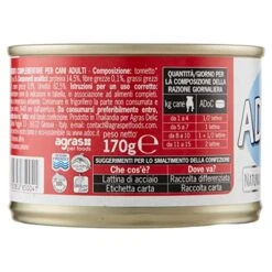 LQNQ ADoC Dog Cibo Umido Per Cani Mix 4 - Trancetti Di Tonnetto, Filetti Di Pollo, Anatra E Manzo - 24 Lattine Da 170gr -Zoo Shop 51nuz2WZ7fL