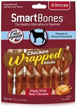 SmartBones Chicken-Wrapped Sticks, Treat Your Dog To A Rawhide-Free Chew Made With Real Chicken And Vegetables 24 SmartBones Chicken-Wrapped Sticks, Treat Your Dog To A Rawhide-Free Chew Made With Real Chicken And Vegetables -Zoo Shop 51ny6UXWvJL. AC