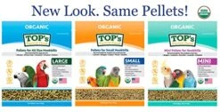 TOP's Parrot Food Mini Pellets Bird Food For Budgies, Cockatiels, Parrotlets, Lovebirds, Parakeets - Non-GMO, Peanut Soy & Corn Free, USDA Organic Certified - 4LBS 9 TOP's Parrot Food Mini Pellets Bird Food For Budgies, Cockatiels, Parrotlets, Lovebirds, Parakeets - Non-GMO, Peanut Soy & Corn Free, USDA Organic Certified - 4LBS -Zoo Shop 51o02pNZI7L