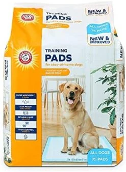 Arm & Hammer For Dogs Training Pads For Stay-at-Home Dogs | New & Improved Super Absorbent, Leak-Proof, Odor Control Quilted Dog Training Pads With Baking Soda | 75 Count Wee Wee Pads,White 31 Arm & Hammer For Dogs Training Pads For Stay-at-Home Dogs | New & Improved Super Absorbent, Leak-Proof, Odor Control Quilted Dog Training Pads With Baking Soda | 75 Count Wee Wee Pads,White -Zoo Shop 51o48Tqc0IS. AC