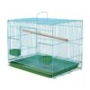 Q-XIAOKEAI,Wire Rectangular Small Cage For Small Birds And Canaries Rekord Equipped Feeders -Zoo Shop 51o6eHJUXpL