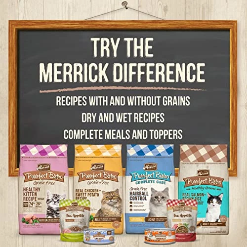 Merrick Purrfect Bistro Grain Free & Healthy Grains Dry Cat Food 12 Pound (Pack Of 1) 7 Merrick Purrfect Bistro Grain Free & Healthy Grains Dry Cat Food 12 Pound (Pack Of 1) - Image 5
