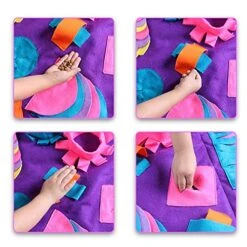Snuffle Mat Dog Slow Feeding Mat, Small/Large Dog Cat Training Pad Pet Nose Work Blanket Non Slip Pet Activity Mat For Foraging Skill, Stress Release -Zoo Shop 51oDumzoyLL