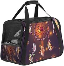 Pet Carrier Retro Seafood Marine With Lobster Pattern Soft-Sided Pet Travel Carriers For Cats,Dogs Puppy Comfort Portable Foldable Pet Bag Airline Approved -Zoo Shop 51oHSsSk7KS. AC