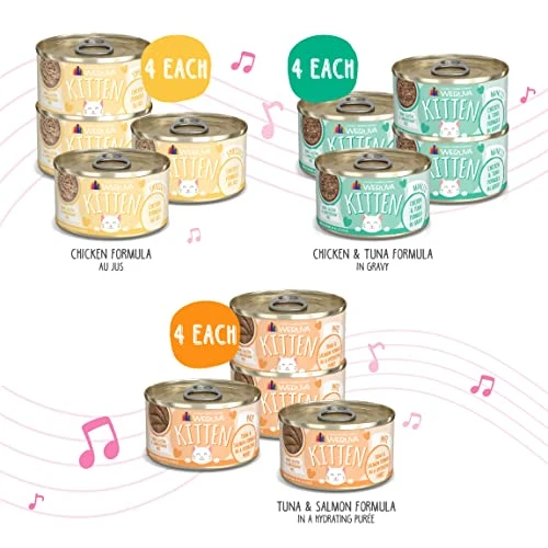 Weruva Kitten, Kitten Can Jam! Variety Pack, 3oz Can (Pack Of 12) 4 Weruva Kitten, Kitten Can Jam! Variety Pack, 3oz Can (Pack Of 12) - Image 2