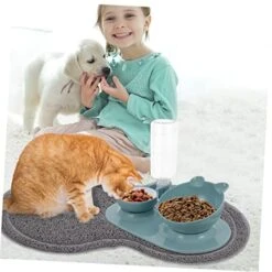 Cat Litter Cat Litter 2 Pcs Washable Water Dog Claw Type Puppy Cat Dish Paws Grinding Animal Mat Cats Anti- Feeding Bowl Non- X Pet Light Skid Cleaning Dogs Anti Pad Food Toy -Zoo Shop 51oUvSToWiL