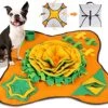 Snuffle Mat For Dogs, Nobleza Sniff Mat For Dogs To Encourage Natural Foraging Skills, Interactive Training Slow Feeding Dog Sniffing Mat Puzzle For Stress Relief Small Medium Large Dogs (27.5"x27.5")