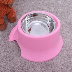 POPETPOP Stainless Steel Feeding Bowl Slow Feeder Bowl Fun Anti Choke Pet Bowls Food Feeding Bowl For Pet Dog Cat -Zoo Shop 51ofd1X3kML