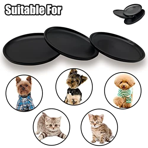 Fhiny 3Pcs Ceramic Shallow Cat Dish, 6 Inch Whisker Fatigue Free Cat Feeder Bowls Food Saucer Minimalist Single Pet Plate Great For Kitten And Kitty Short Legged Munchkin Cat Dishwasher Safe Black 9 Fhiny 3Pcs Ceramic Shallow Cat Dish, 6 Inch Whisker Fatigue Free Cat Feeder Bowls Food Saucer Minimalist Single Pet Plate Great For Kitten And Kitty Short Legged Munchkin Cat Dishwasher Safe Black - Image 7