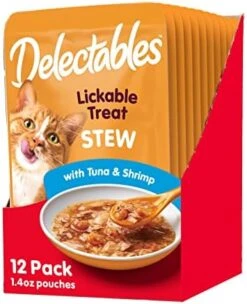 Hartz Delectables Stew Lickable Wet Cat Treats For Adult & Senior Cats, Variety Pack, 12 Count -Zoo Shop 51oxLDVv3OL. AC