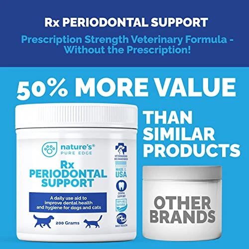 Rx PERIODONTAL Support-Dental Care For Dogs And Cats. Eliminates Bad Breath, Plaque, And Tartar. Promotes Healthy Teeth And Gums. Extra Large, 200 Grams. 4 Rx PERIODONTAL Support-Dental Care For Dogs And Cats. Eliminates Bad Breath, Plaque, And Tartar. Promotes Healthy Teeth And Gums. Extra Large, 200 Grams. - Image 2