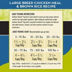 AvoDerm Natural Chicken Meal & Brown Rice Formula Large Breed Dry Dog Food, For Pet Food Allergy Support, 26 Lb 12 AvoDerm Natural Chicken Meal & Brown Rice Formula Large Breed Dry Dog Food, For Pet Food Allergy Support, 26 Lb -Zoo Shop 51pKGqH8FtL