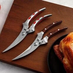 Stainless Steel Chicken Bone Shear, Steel Handle, Kitchen Shear, Chicken, Goose, Fish Clipper, All-steel Shear, Chicken Clipper, Food Clipper -Zoo Shop 51pRariGGuL