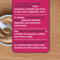Nulo Functional Powder Gut Health Dog Supplement, For Dog Digestion, Formulated With 5-Strain Probiotic Blend, 60 Servings -Zoo Shop 51pXqapuuFL