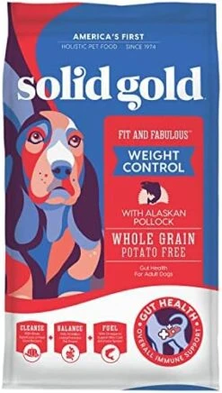 Solid Gold Fit And Fabulous Dog Food - Dry Dog Food For Weight Control - Digestive Probiotics For Dogs - Grain & Gluten Free - High Fiber & Low Fat - Omega, Superfood & Antioxidant Support -Zoo Shop 51pZ9 SMIL. AC 1