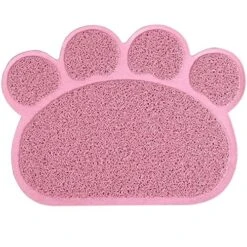 ACULIP Dog Bowl Mat, Cat Litter Mat Non-Slip Pet Paw Shape Mat Pet Dog Cat Puppy Kitten Dish Bowl Water Placemat Mat