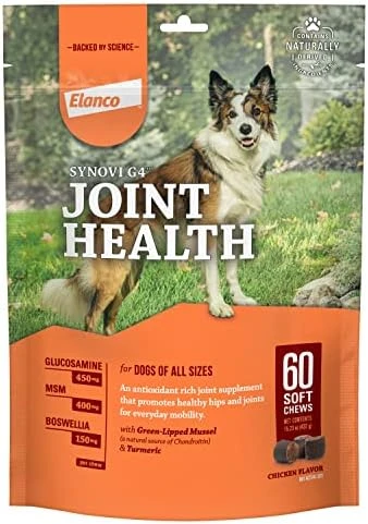 Synovi G4 Dog Joint Supplement Chews, 60-Count, For Dogs Of All Ages, Sizes And Breeds 10 Synovi G4 Dog Joint Supplement Chews, 60-Count, For Dogs Of All Ages, Sizes And Breeds - Image 8
