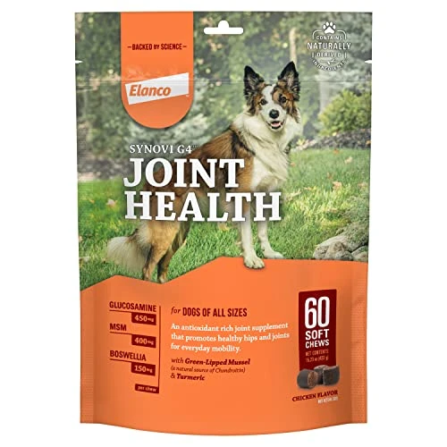 Synovi G4 Dog Joint Supplement Chews, 60-Count, For Dogs Of All Ages, Sizes And Breeds 3 Synovi G4 Dog Joint Supplement Chews, 60-Count, For Dogs Of All Ages, Sizes And Breeds