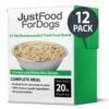 JustFoodForDogs Pantry Fresh Dog Food, Human Grade Chicken & White Rice (12 Pack) -Zoo Shop 51pl7MNMJPL