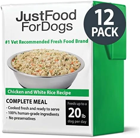 JustFoodForDogs Pantry Fresh Dog Food, Human Grade Chicken & White Rice (12 Pack) 7 JustFoodForDogs Pantry Fresh Dog Food, Human Grade Chicken & White Rice (12 Pack) - Image 5