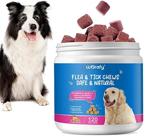 Flea And Tick Prevention For Dogs Chewables Tablets - Natural Flea And Tick Supplement For Dogs - Flea And Tick Chews For Dogs - Oral Flea Pills For Dogs - All Breeds And Ages (120 PCS) 8 Flea And Tick Prevention For Dogs Chewables Tablets - Natural Flea And Tick Supplement For Dogs - Flea And Tick Chews For Dogs - Oral Flea Pills For Dogs - All Breeds And Ages (120 PCS) - Image 6