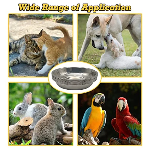 Hamiledyi 12 Pcs Stainless Steel Cat Bowls Replacement Whisker Fatigue Relief Cat Plates Pet Water Dish Shallow Kitten Bowls Pet Bowls For Dogs Cats And Other Small Animals (7.68 Inch Diameter) 9 Hamiledyi 12 Pcs Stainless Steel Cat Bowls Replacement Whisker Fatigue Relief Cat Plates Pet Water Dish Shallow Kitten Bowls Pet Bowls For Dogs Cats And Other Small Animals (7.68 Inch Diameter) - Image 7