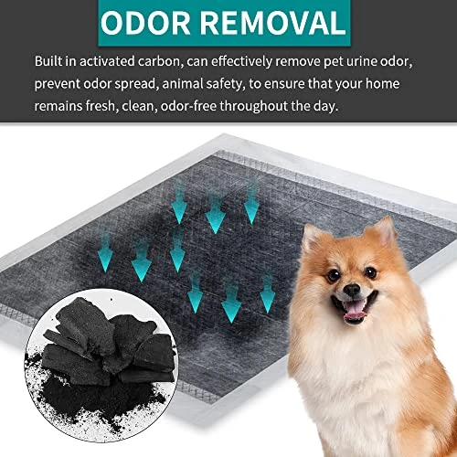 Texsens Disposable Dog Training Pads - Improved Odor-Control Charcoal Puppy Pads, Potty Pet Pee Pads, Super Absorbent, Leak-Proof & Quick Dry Dogs Crate Pads For Cats Rabbits (Extra-Large 20PCS) 4 Texsens Disposable Dog Training Pads - Improved Odor-Control Charcoal Puppy Pads, Potty Pet Pee Pads, Super Absorbent, Leak-Proof & Quick Dry Dogs Crate Pads For Cats Rabbits (Extra-Large 20PCS) - Image 2