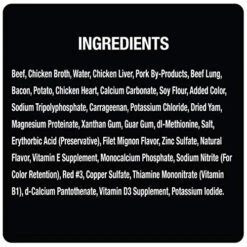 CESAR Soft Wet Dog Food Loaf & Topper In Sauce Filet Mignon Flavor With Bacon & Potato, 3.5 Ounce (Pack Of 24), Easy Peel Trays 8 CESAR Soft Wet Dog Food Loaf & Topper In Sauce Filet Mignon Flavor With Bacon & Potato, 3.5 Ounce (Pack Of 24), Easy Peel Trays -Zoo Shop 51qPKeFGtyL