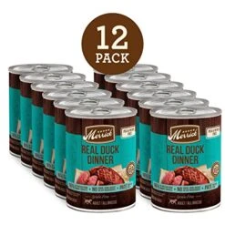 Merrick Grain Free Wet Dog Food Real Duck Dinner, Canned Dog Food - (12) 12.7 Oz. Cans