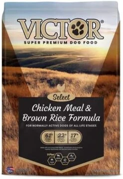 Victor Super Premium Dog Food – Chicken Meal & Brown Rice Formula - Dry Dog Food For All Normally Active Dogs Of All Life Stages – Ideal For Dogs With Meat Protein Allergies, 15 Lb -Zoo Shop 51qhQcqFbVL. AC