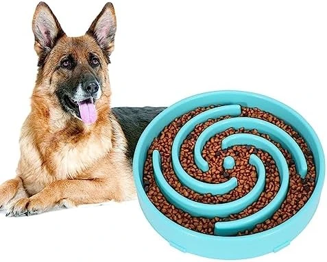 Large Slow Feeder Dog Bowl,Maze Interactive Dog Food Bowl,Anti Gulping Healthy Eating,Stop Bloat Pet Slow Down Feeding Dishes For Medium/Big Dogs(A-Blue) 14 Large Slow Feeder Dog Bowl,Maze Interactive Dog Food Bowl,Anti Gulping Healthy Eating,Stop Bloat Pet Slow Down Feeding Dishes For Medium/Big Dogs(A-Blue) - Image 12