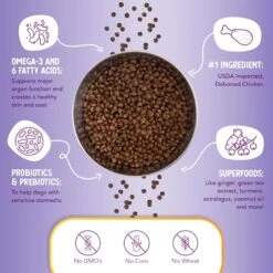 Health Extension Little Bites Weight Control Dry Dog Food, Grain-Free, Natural Food For Overweight Adult Dogs With Added Vitamins & Mineral, Include Lite Chicken & Brown Rice Recipe (4 Lbs) -Zoo Shop 51qu2Dm6MHL