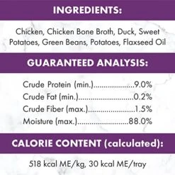 Nutro So Simple Meal Complement Wet Dog Food Chicken And Chicken & Duck Recipes In Bone Broth 10-Count Variety Pack, 2 Oz. Tubs -Zoo Shop 51quST6kpxL