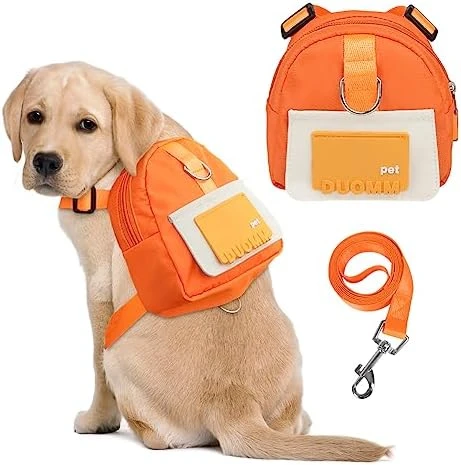 DoggieKit Dog Backpack Harness With Leash,Cute Pet Puppy Backpacks Bulid-in Dog Poop Bag Dispenser,Adjustable Pets Self Carrier Bag For Small Medium Dogs Travel Hiking Daily Walking(M, Yellow) 13 DoggieKit Dog Backpack Harness With Leash,Cute Pet Puppy Backpacks Bulid-in Dog Poop Bag Dispenser,Adjustable Pets Self Carrier Bag For Small Medium Dogs Travel Hiking Daily Walking(M, Yellow) - Image 11