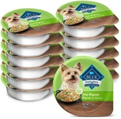 Blue Buffalo Delights Natural Adult Small Breed Wet Dog Food Cup, Roasted Chicken Flavor In Hearty Gravy 3.5-oz (Pack Of 12) -Zoo Shop 51r78QOFE8L. AC