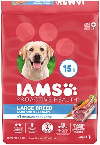 IAMS Large Breed Adult Dry Dog Food Lamb & Rice Recipe, 15 Lb. Bag 7 IAMS Large Breed Adult Dry Dog Food Lamb & Rice Recipe, 15 Lb. Bag - Image 5
