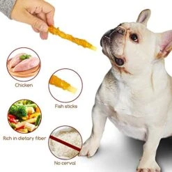 Jungle Calling Rawhide Free Healthy Treats For Dogs, Chicken Wrapped Cod Sticks Dog Treats, Soft Chewy Treats For Training Rewards, 11 Oz (Chicken) -Zoo Shop 51rv8ZXRNOL