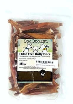 Dog And Cat Bully Bites Low Odor Bully Stick Pieces Ranging In Size From 2" Up To 6". A Great Value For A Durable Treat Dogs Love.