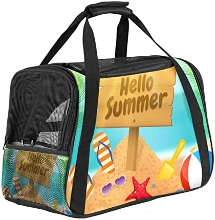Pet Carrier Hello Summer Cute Food Ice Cream Pineapple Soft-Sided Pet Travel Carriers For Cats,Dogs Puppy Comfort Portable Foldable Pet Bag Airline Approved 11 Pet Carrier Hello Summer Cute Food Ice Cream Pineapple Soft-Sided Pet Travel Carriers For Cats,Dogs Puppy Comfort Portable Foldable Pet Bag Airline Approved - Image 9