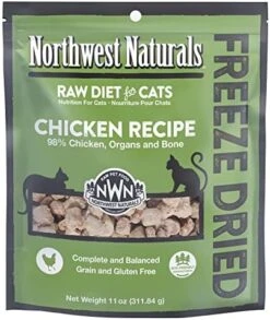 Northwest Naturals Freeze Dried Diet For Cats – Chicken Cat Food – Grain-Free, Gluten-Free Pet Food, Cat Training Treats – 11 Oz. -Zoo Shop 51sFNjqVtML. AC