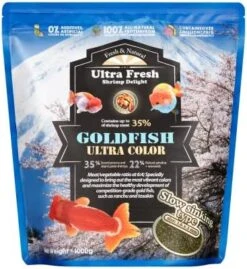 Ultra Fresh Sinking Goldfish Food, Color Enhancing, Balanced Diet, All Natural Ingredients, Clear Water Formula, Slow Sinking Gold Fish Pellets, Goldfish Ultra Color (4.6 Oz) -Zoo Shop 51sHGG0HX0L. AC