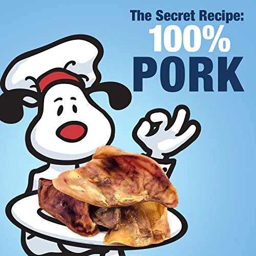 ValueBull Whole Pig Ears For Dogs, 100% Pork Chews, 100 Count Bulk Pack - All Natural & Healthy, Fully Digestible, Single Ingredient Rawhide Alternative, Cleans Teeth 4 ValueBull Whole Pig Ears For Dogs, 100% Pork Chews, 100 Count Bulk Pack - All Natural & Healthy, Fully Digestible, Single Ingredient Rawhide Alternative, Cleans Teeth - Image 2
