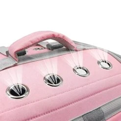 LEFEDA Pet Cat Carrier Backpack Breathable Cat Travel Outdoor Shoulder Bag For Small Dogs Cats Portable Packaging Carrying Pet Supplies Pet Backpack Carrier (Color : Gray) -Zoo Shop 51sKN9MQ9pL